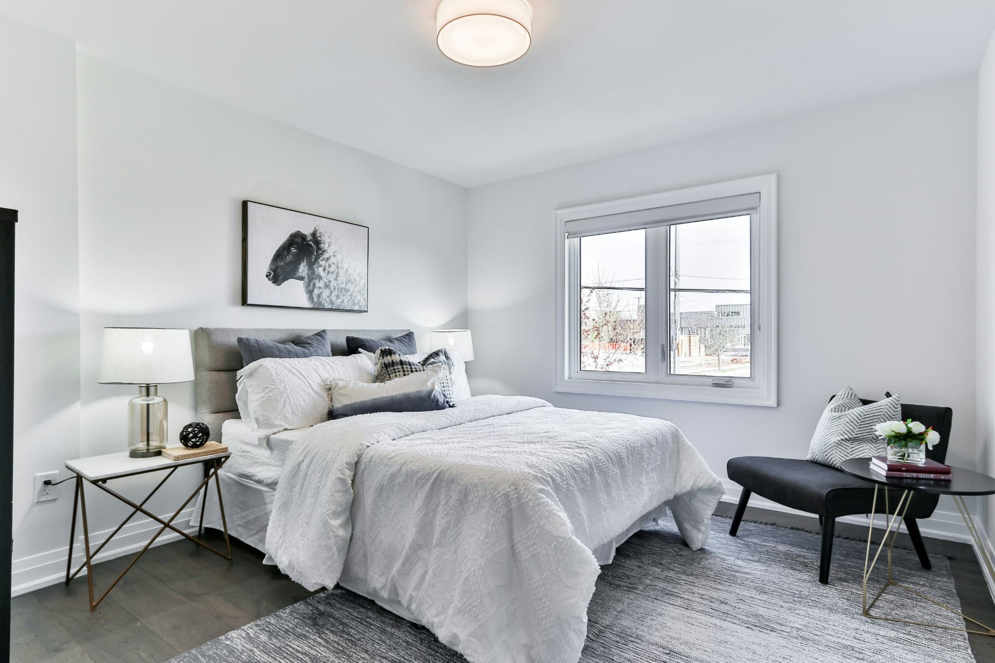 Chambre modèle prête pour une visite virtuelle 360°